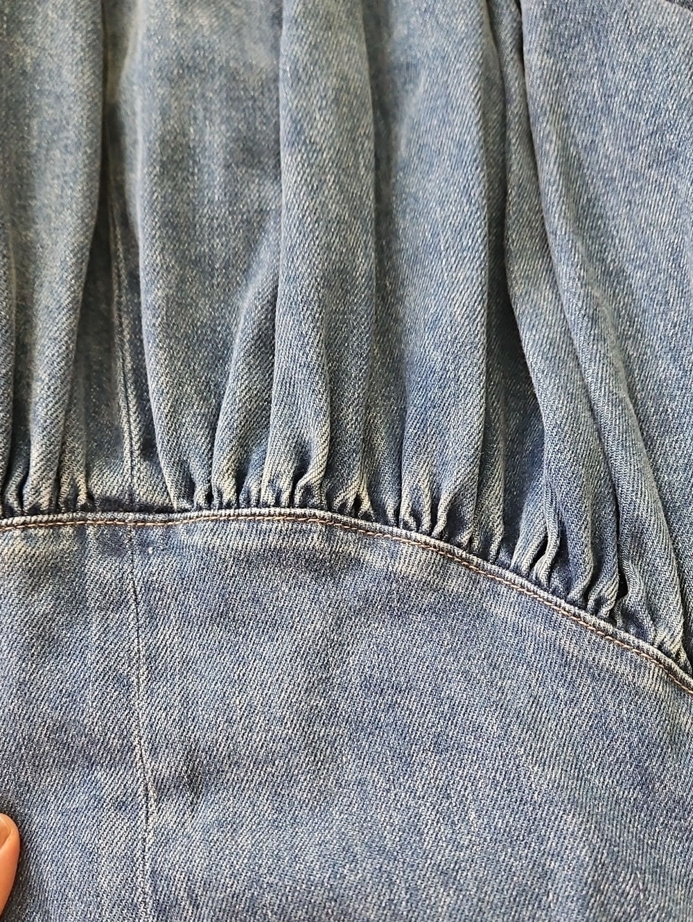 Nwt Alice + Olivia Light Blue Denim Midi Dress 6 - Picture 14 of 15